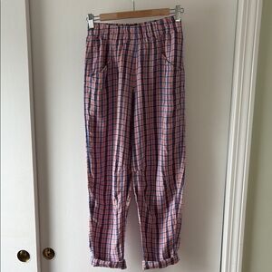 OSKA Linen Pull On Tapered Leg Pants S